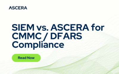SIEM vs. ASCERA for CMMC / DFARS Compliance